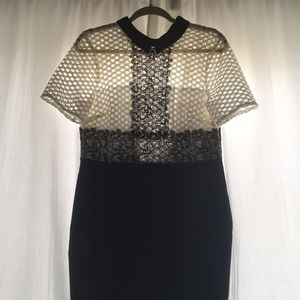 Zara black lace dress